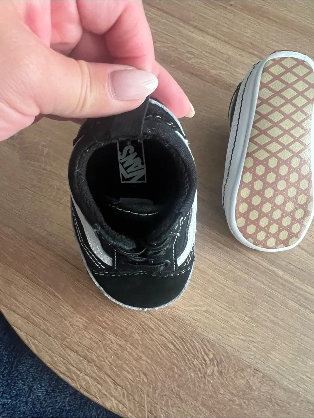 Vans Kids Black and White Lace-Up Skate Sneaker
